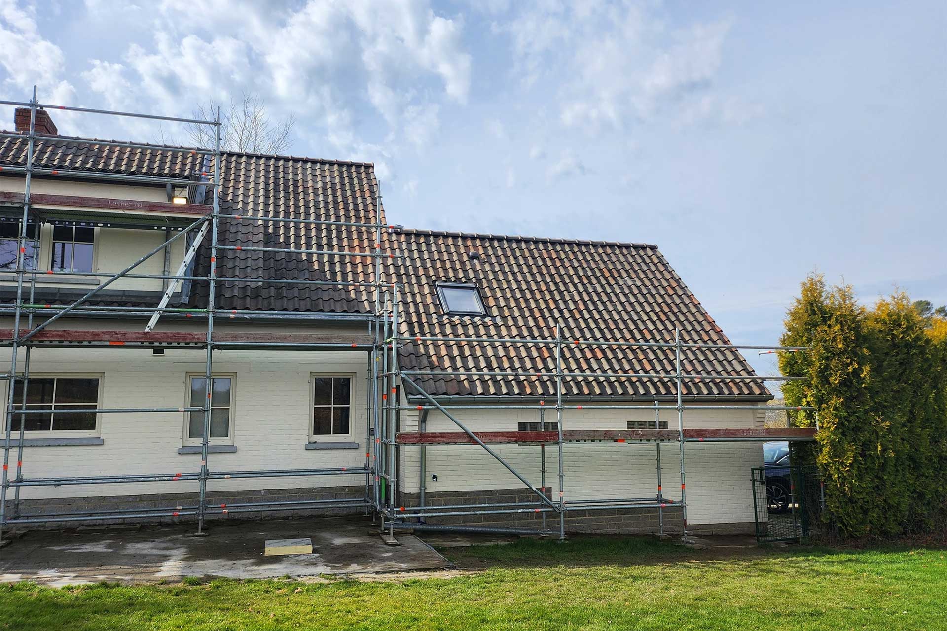 Rénovation de la façade d'une maison